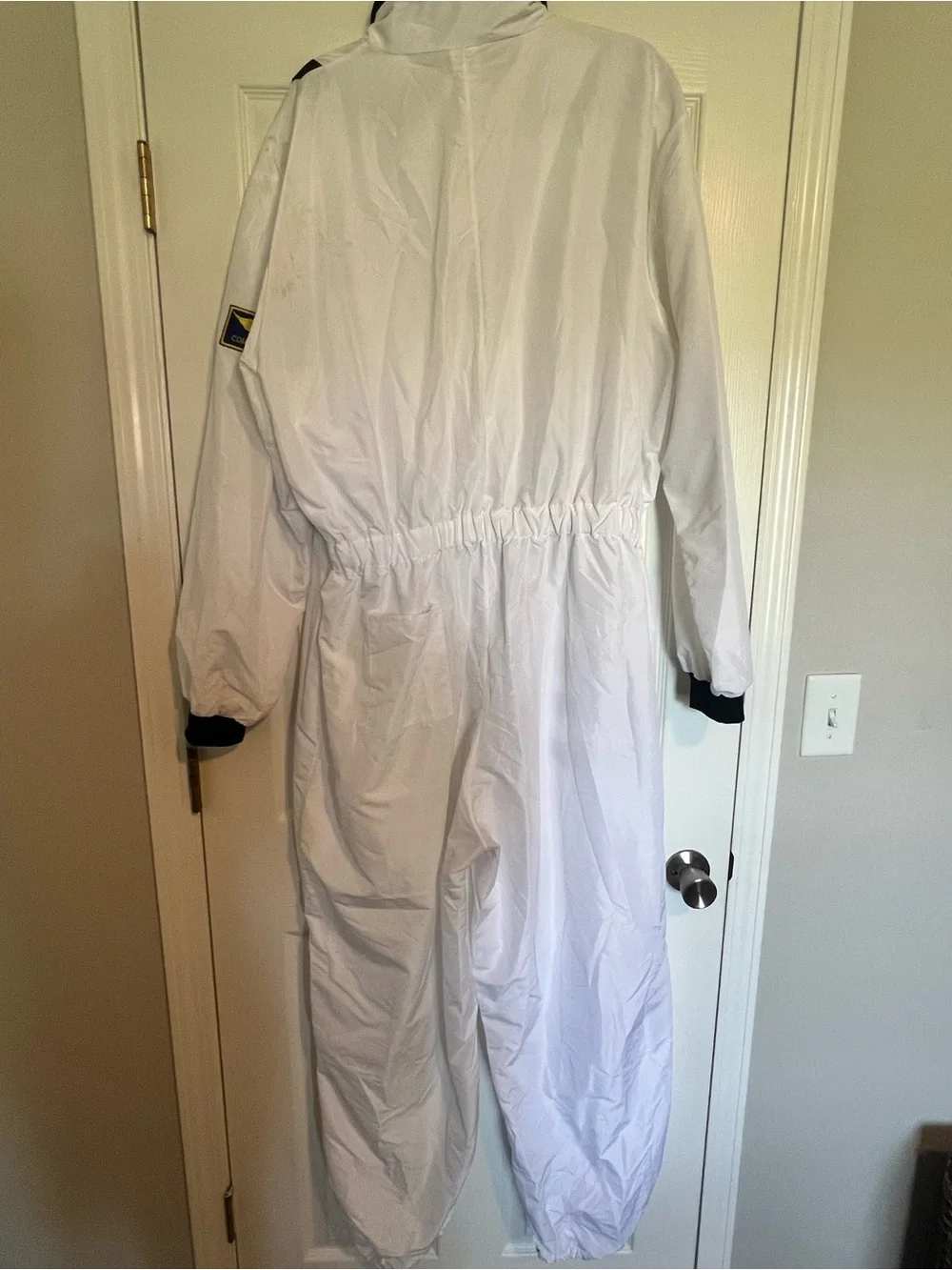 Men's XXL NASA Astronaut Costume Jumpsuit | White Flight Suit Outer Space